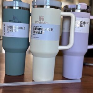 Stanley Cream, Shale, and Orchid  set Insulated Tumblers with Handles